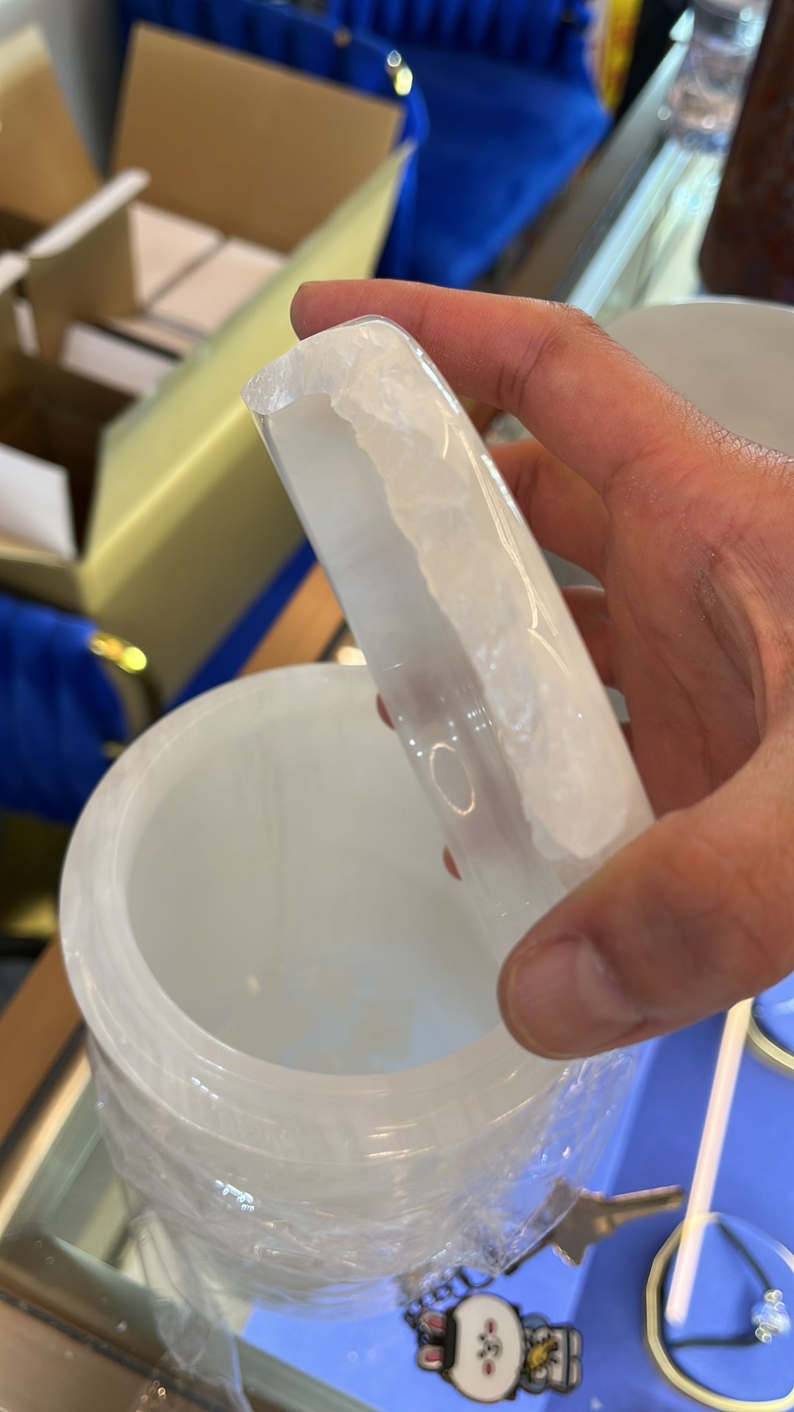 永念園淘寶染色玉骨灰盅變黃發黑真實個案